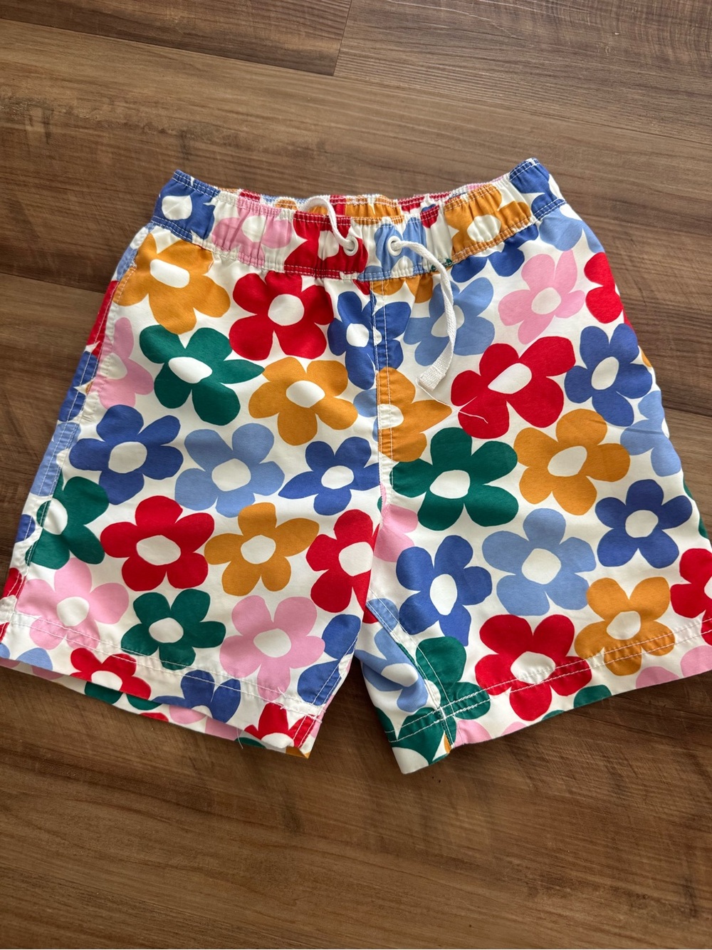 Hanna Andersson Kids Floral Swim Trunks - Red, Blue, Green, Yellow, Pink, Orange